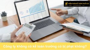 Công ty không có kế toán trưởng có bị phạt không