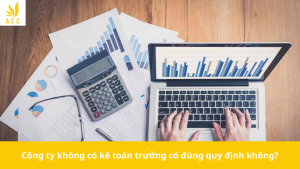 Công ty không có kế toán trưởng có đúng quy định không?