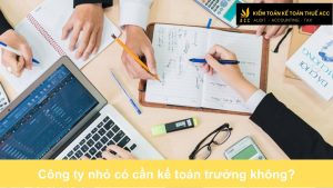 Công ty nhỏ có cần kế toán trưởng không