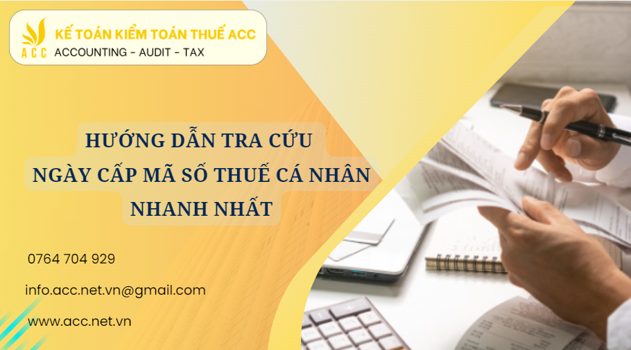 Hướng dẫn tra cứu ngày cấp mã số thuế cá nhân nhanh nhất