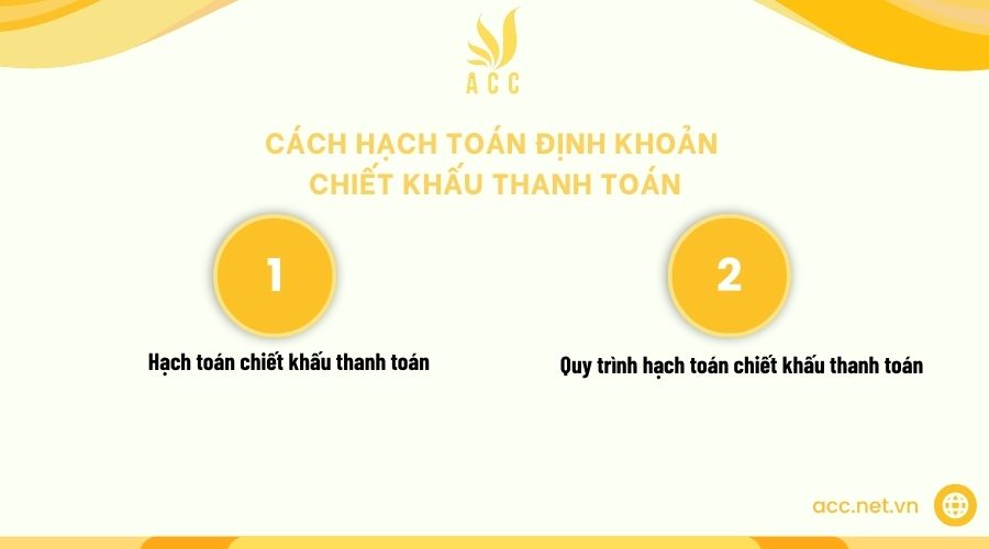 Cách hạch toán định khoản chiết khấu thanh toán