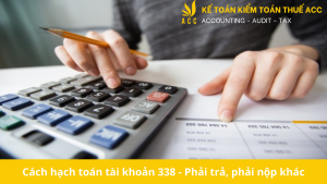 Cách hạch toán tài khoản 338 - Phải trả, phải nộp khác