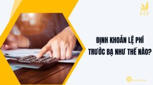 Định khoản lệ phí trước bạ như thế nào