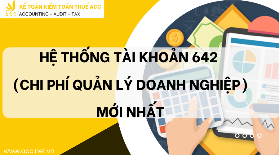 Hướng dẫn tài khoản 642 theo thông tư 133