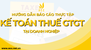 Hướng dẫn báo cáo thực tập kế toán thuế GTGT tại doanh nghiệp