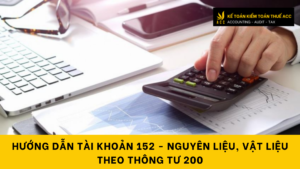 Hướng dẫn tài khoản 152 - Nguyên liệu, vật liệu theo Thông tư 200