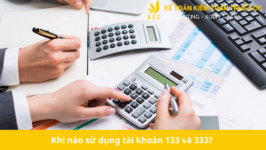 Khi nào sử dụng tài khoản 133 và 333