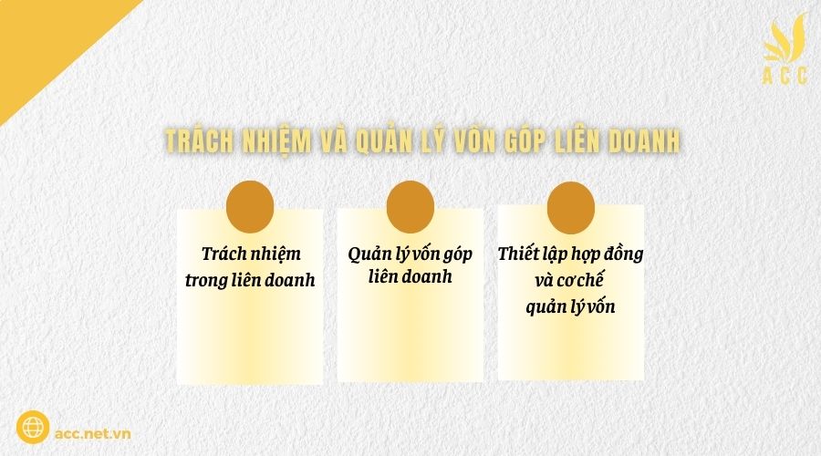 Trách nhiệm và quản lý vốn góp liên doanh