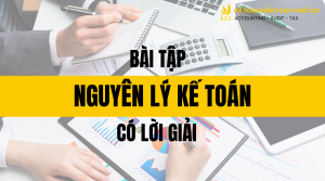 Bài tập nguyên lý kế toán có lời giải