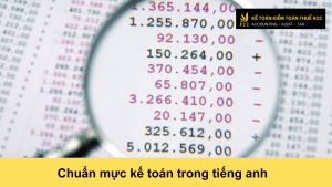 Chuẩn mực kế toán trong tiếng anh