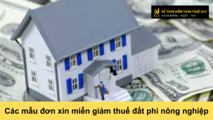 Các mẫu đơn xin miễn giảm thuế đất phi nông nghiệp