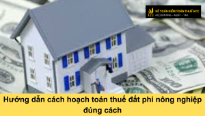 Hướng dẫn cách hoạch toán thuế đất phi nông nghiệp đúng cách