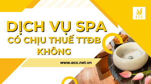 Dịch vụ spa có chịu thuế tiêu thụ đặc biệt không