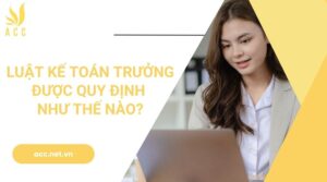 Luật kế toán trưởng được quy định như thế nào