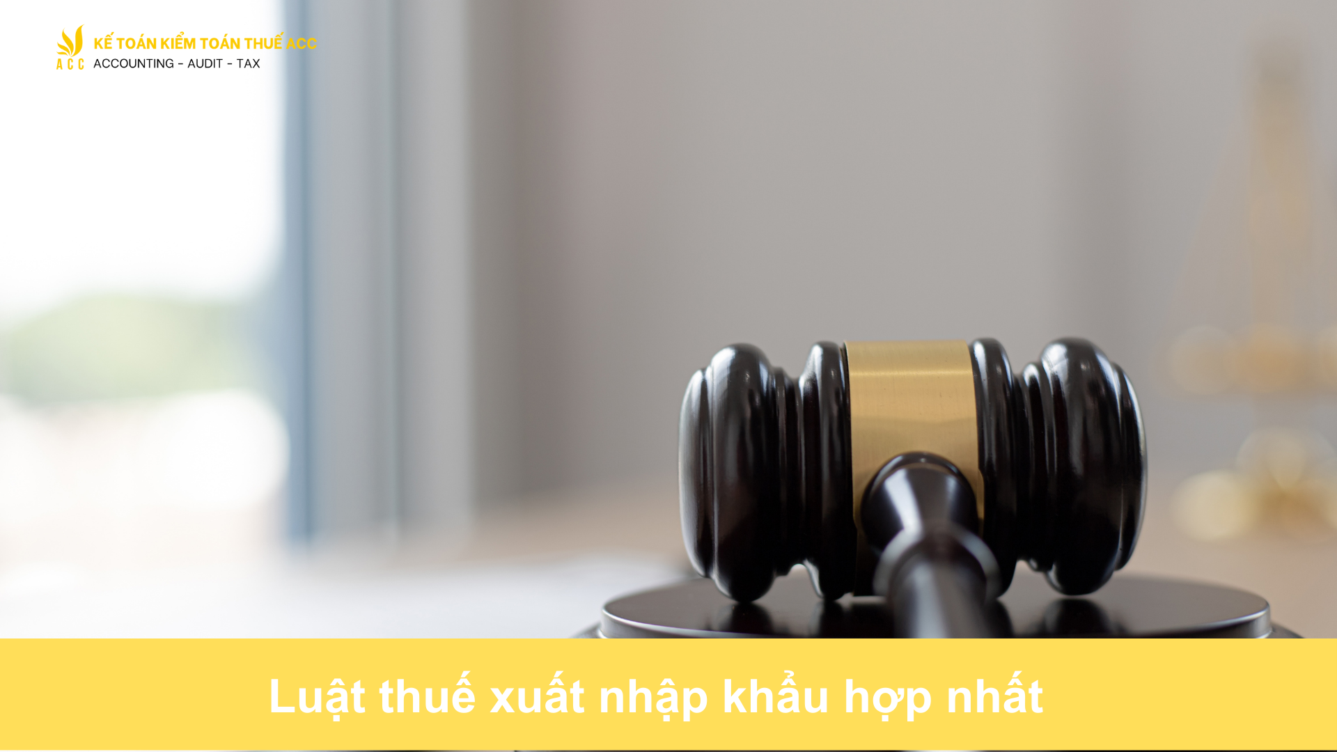 Luật thuế xuất nhập khẩu hợp nhất