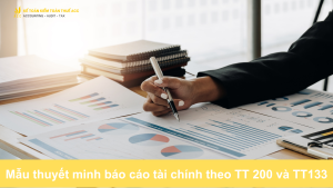 Mẫu thuyết minh báo cáo tài chính theo TT 200 và TT133Mẫu thuyết minh báo cáo tài chính theo TT 200 và TT133