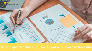 Những quy định lưu ý phụ lục thuyết minh báo cáo tài chính