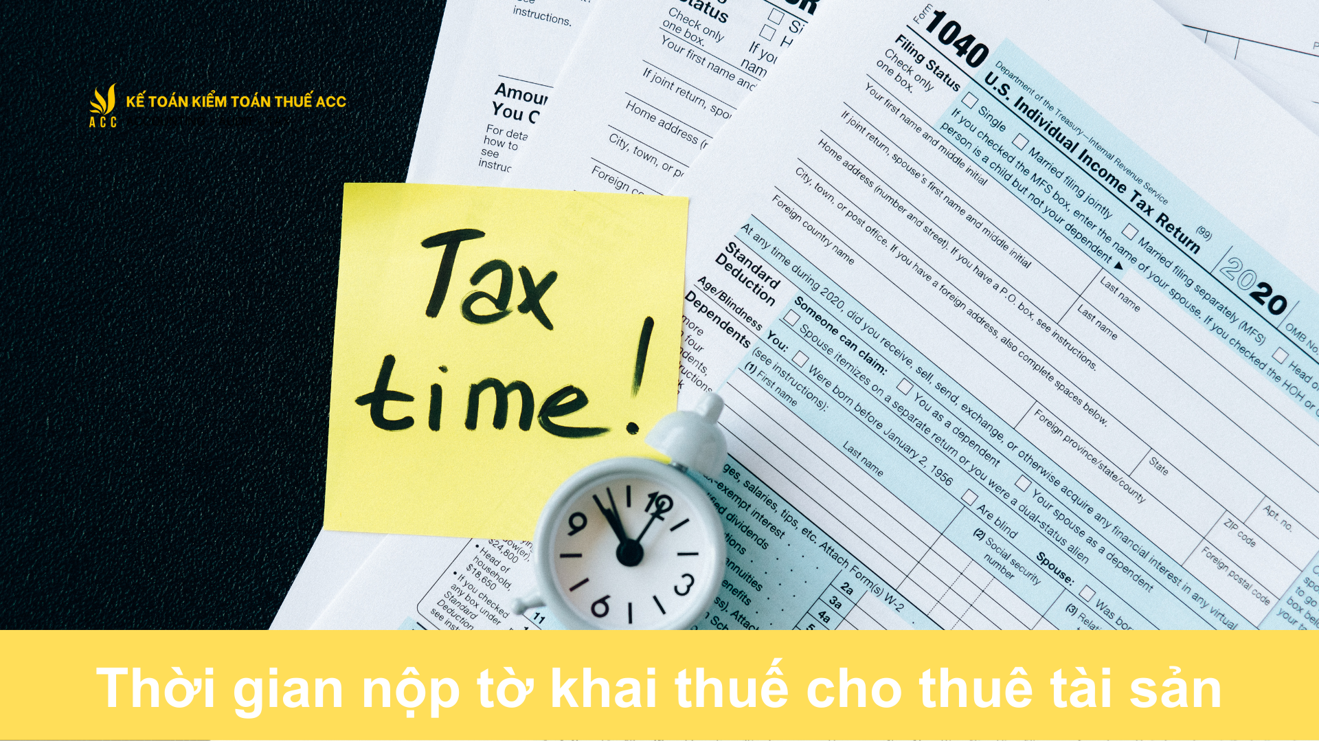 Thời gian nộp tờ khai thuế cho thuê tài sản