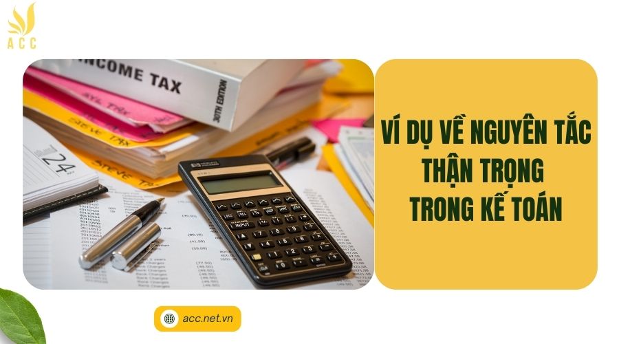 Ví dụ về nguyên tắc thận trọng trong kế toán