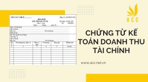 Chứng từ kế toán doanh thu tài chính