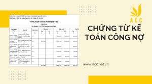 Tìm hiểu về chứng từ kế toán công nợ