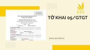 Mẫu tờ khai tờ khai 05/GTGT mới nhất