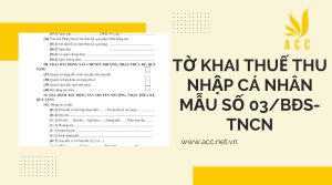 Chi tiết tờ khai thuế thu nhập cá nhân mẫu số 03/bđs-tncn