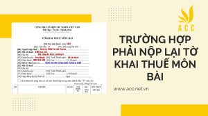 QUy định về nộp tờ khai thuế môn bài bổ sung