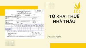 Mẫu tờ khai thuế nhà thầu nước ngoài mới nhât