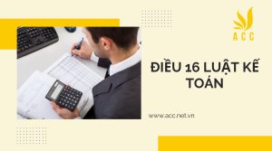 Điều 16 luật kế toán 2015 mới nhất 