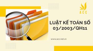 Luật kế toán số 03/2003/qh11 mới nhất