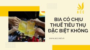 Bia có chịu thuế tiêu thụ đặc biệt không