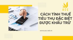 Cách tính thuế tiêu thụ đặc biệt được khấu trừ