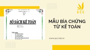 Mẫu bìa chứng từ kế toán