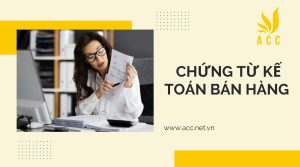 Chứng từ kế toán bán hàng