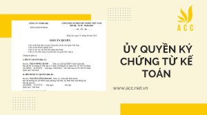 Bộ phận nào sẽ được ủy quyền ký chứng từ kế toán?