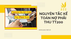 Nguyên tắc kế toán nợ phải thu Thông Tư 200  chuẩn nhất