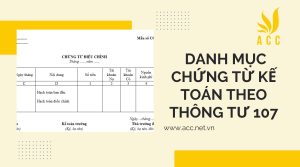 Danh mục chứng từ kế toán theo Thông tư 107