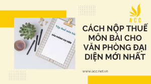 Cách nộp thuế môn bài cho văn phòng đại diện mới nhất