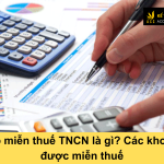 Thu nhập miễn thuế TNCN là gì? Các khoản TNCN được miễn thuế