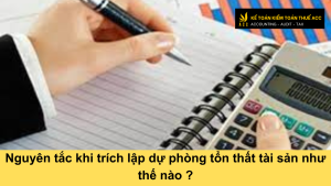 Nguyên tắc khi trích lập dự phòng tổn thất tài sản như thế nào ?