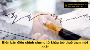 Biên bản hủy chứng từ khấu trừ thuế TNCN chi tiết nhất