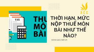 Thời hạn, mức nộp thuế môn bài như thế nào