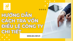 Hướng dẫn cách tra vốn điều lệ công ty chi tiết 