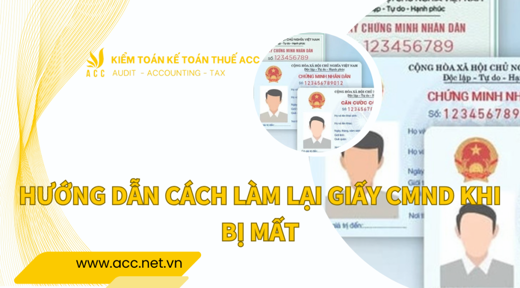 Hướng dẫn cách làm lại giấy CMND khi bị mất