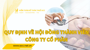 Quy định về hội đồng thành viên công ty cổ phần