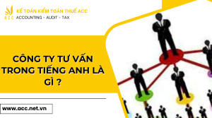 Công ty tư vấn trong tiếng anh là gì ? 