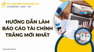 Hướng dẫn làm báo cáo tài chính trắng mới nhất