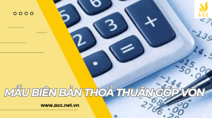 Mẫu biên bản thoả thuận góp vốn