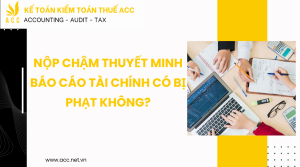 Nộp chậm thuyết minh báo cáo tài chính có bị phạt không